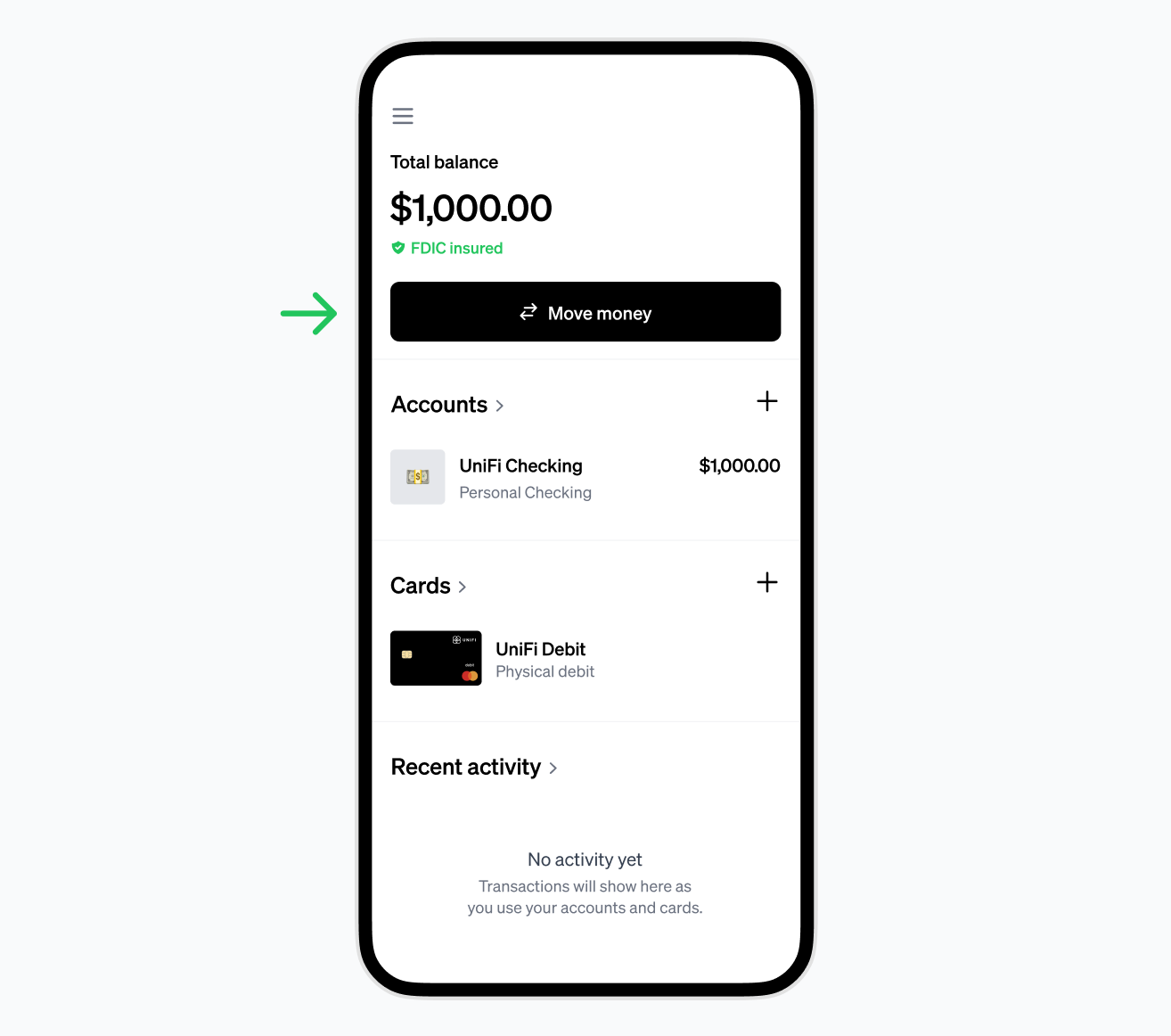 Move money to push to debit