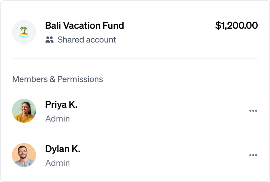 Saving for vacation